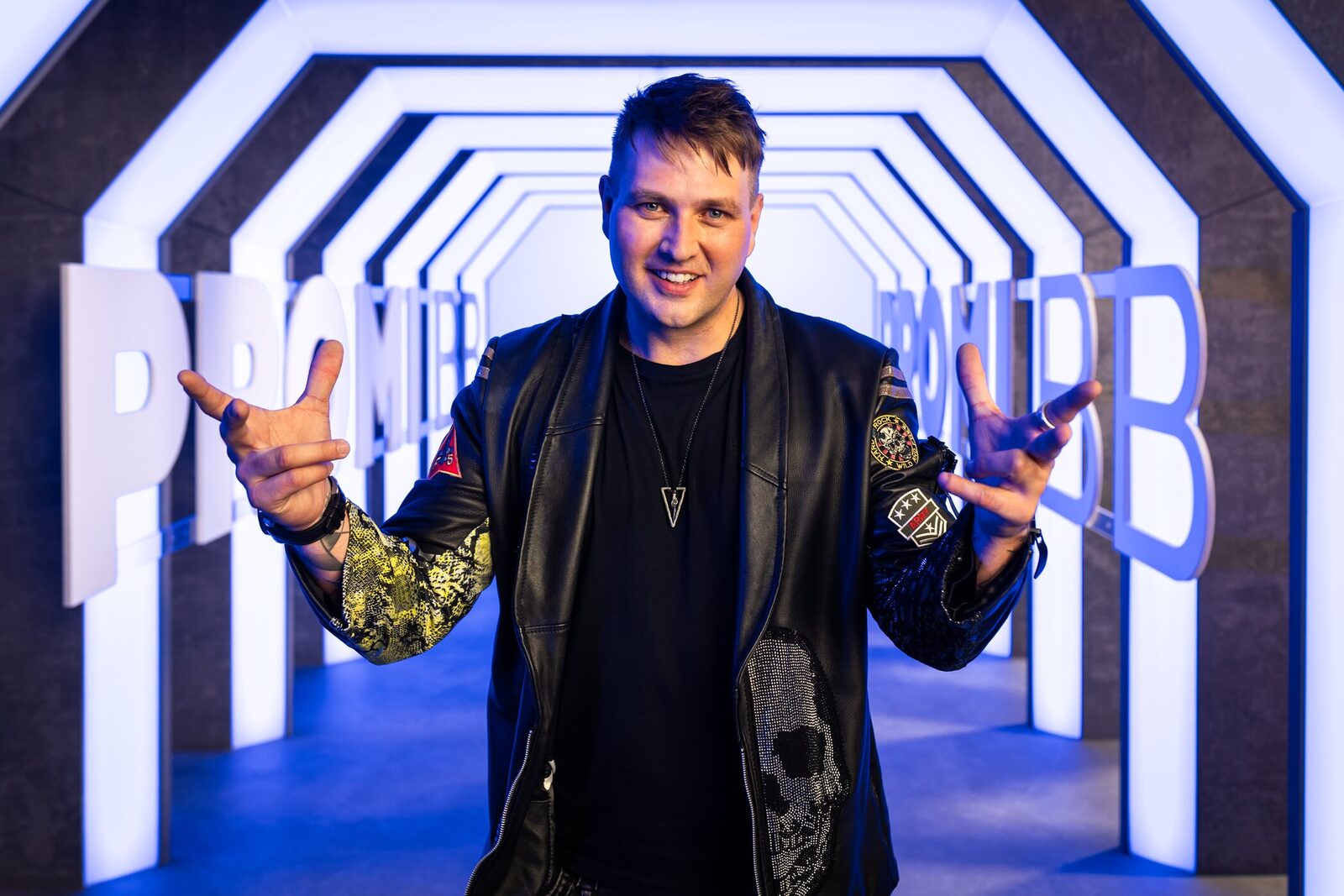 Philo im Set von Promi Big Brother (Sat.1)